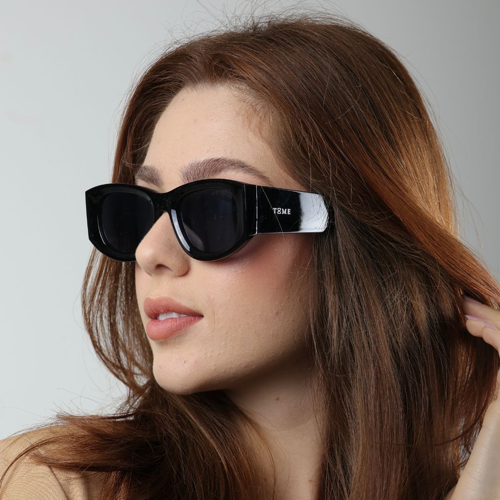 ÓCULOS DE SOL MIAMI - PRETO BRILHO - 1215