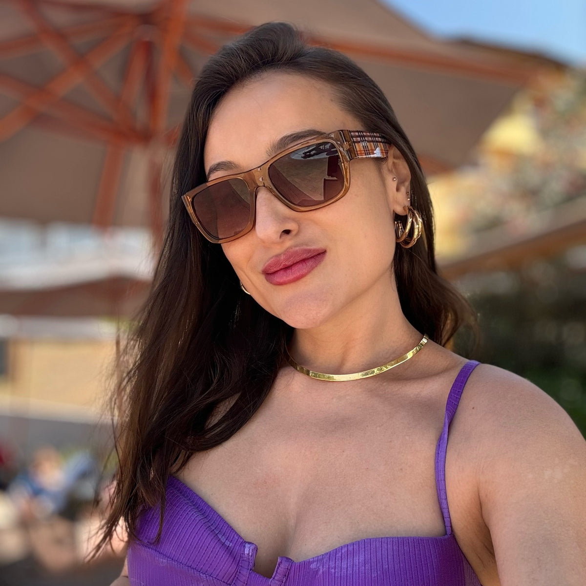 ÓCULOS DE SOL INGLATERRA - NUDE XADREZ - 0913