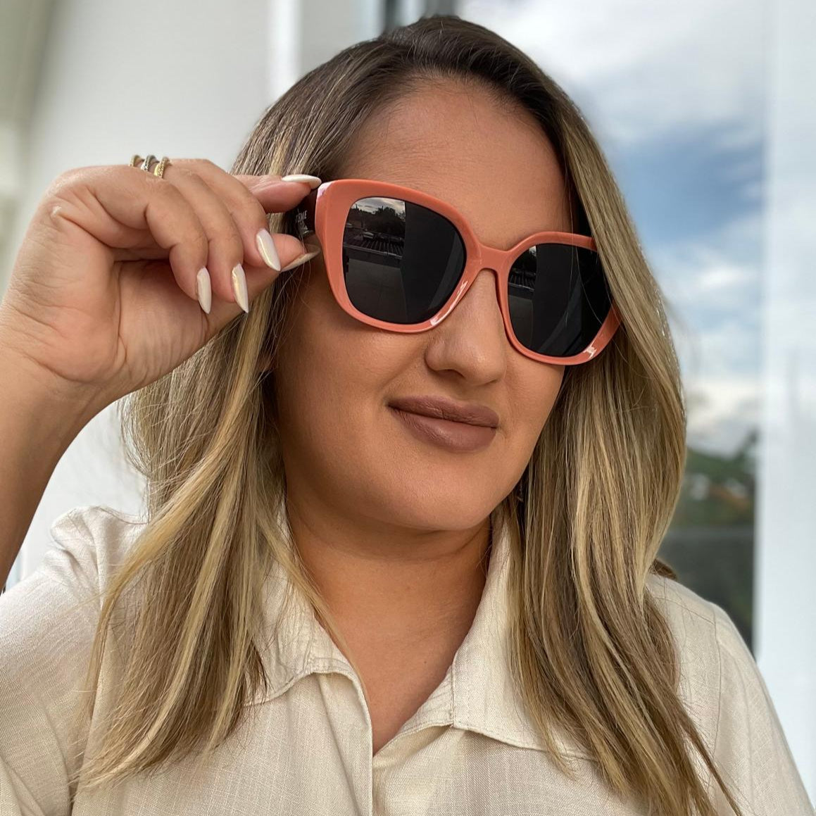 ÓCULOS DE SOL PANAMÁ - LARANJA - 0910