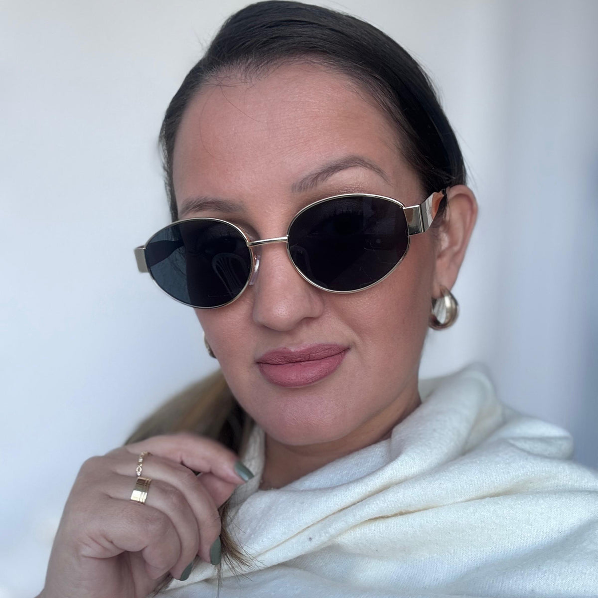 ÓCULOS DE SOL NASSAU - DOURADO COM PRETO - 1639